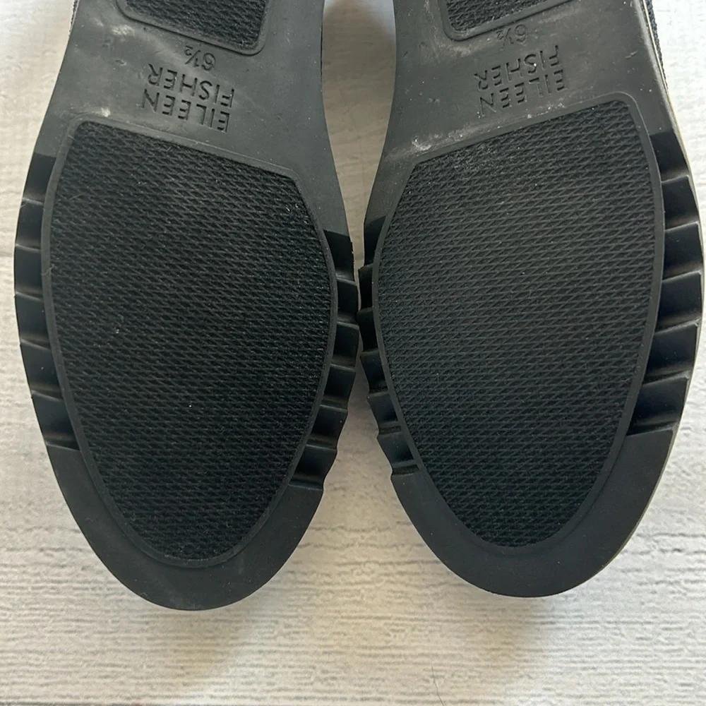 NWOT Eileen‎ Fisher Etta Knit Slip On Ballerina Flats Black Size 6.5